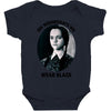 on wednesdays we wear black Baby Bodysuit