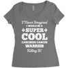 i never imagined i would be a super cool carcinoid cancer warrior kill Women's Triblend Scoop T-shirt