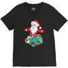 santa with piles of christmas V-Neck Tee