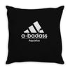 abadass aquarius funny horoscope Throw Pillow