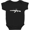 banksy style ak47 art   funny Baby Bodysuit