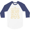 love the lord your god heart soul mind 3/4 Sleeve Shirt