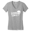 american sniper punisher Women's V-Neck T-Shirt