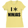 i heart ninjas Ladies Fitted T-Shirt