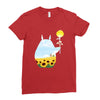 totoro sunflower Ladies Fitted T-Shirt