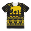 ugly sweater party beer bear funny All Over Women's T-shirt