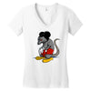 mickey rat Women's V-Neck T-Shirt