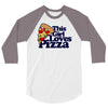 this girl loves pizza 3/4 Sleeve Shirt