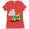scratchy Ladies Fitted T-Shirt
