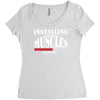 men's funny Women's Triblend Scoop T-shirt
