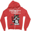 anxious cat Zipper Hoodie