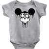 skull mickey cartoon Baby Bodysuit