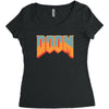 Wtf Doom Women's Triblend Scoop T-shirt