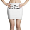Want More Beer Please Black Mini Skirts
