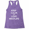 westlife white logo Racerback Tank
