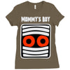 mommy's boy Ladies Fitted T-Shirt