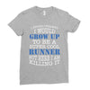 i never dreamed i would grow up to be a super cool runner but here i a Ladies Fitted T-Shirt