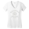 bulldog mum Women's V-Neck T-Shirt