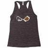football infinity love Racerback Tank