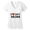 i love my mom Women's V-Neck T-Shirt
