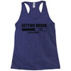 getting drunk please wait Racerback Tank