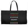 ugly christmas grammy Weekender Totes