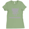 pitbull american pit bull spiked dog collar Ladies Fitted T-Shirt