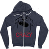 crazy (2) Zipper Hoodie