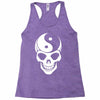 yin yang skull Racerback Tank