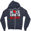 black love is beautiful Zipper Hoodie