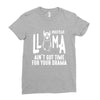 nurse lama Ladies Fitted T-Shirt