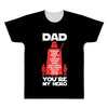 dad you're my hero All Over Men's T-shirt