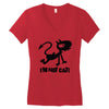i'm not cat Women's V-Neck T-Shirt