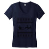 ugly santa claus Women's V-Neck T-Shirt