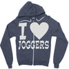 i love jogging Zipper Hoodie