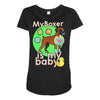 my boxer is my baby1 Maternity Scoop Neck T-shirt