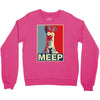 beaker meep poster, ideal birthday gift or present Crewneck Sweatshirt
