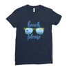 Beach Please Ladies Fitted T-Shirt