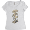 gameboy breakdown Women's Triblend Scoop T-shirt