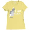 i cat even Ladies Fitted T-Shirt