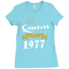queens are born in 1977 Ladies Fitted T-Shirt