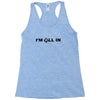 i'm all in poker player Racerback Tank