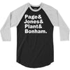 page jones plant bonham 3/4 Sleeve Shirt
