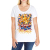 pigs Ladies Curvy T-Shirt