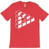 sheldon dreieck big bang theory triforce illusion 3d nerd fun usa T-Shirt