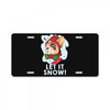 let it snow License Plate
