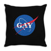 Nasa Gay Pride Throw Pillow