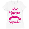queens are born in september Ladies Fitted T-Shirt