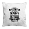 Super Cool Granny Of A Freaking Awesome Grandson Throw Pillow