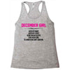 December Girl Hated By Many Racerback Tank